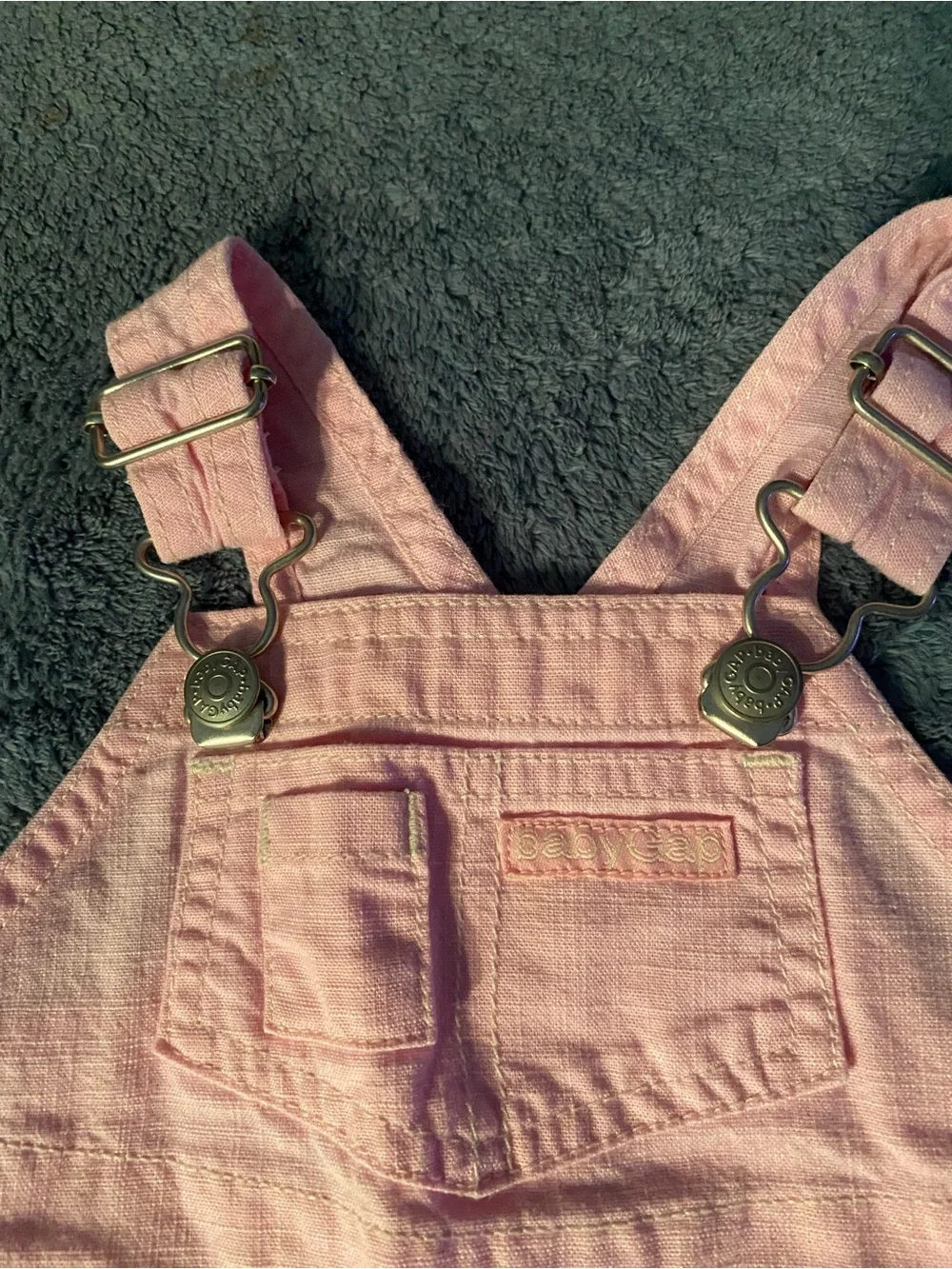 GAP Y2K Vintage Baby Girl Overalls shorts - 100% Cotton, Size 0-3 months